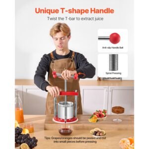 044 gal165l fruit wine press 2 stainless steel barrels manual juice maker cider apple grape tincture honey olive oil making press with t handle for outdoor kitchen home 3.jpg