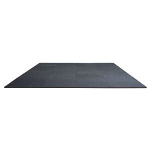 056 inch thick gym floor mats 12 tiles rubber top with eva foam 25 x 25 gym flooring workout mats with 48 sqft coverage interlocking puzzle gym mats for gym home garage black white 5.jpg