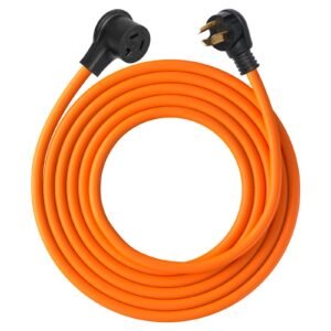 10 ft Dryer Extension Cord, 3-Prong NEMA 10-30P to 10-30R Dryer Cord, 125V/250V STW 10AWG/3C, 30A, Pure Copper Wire Cable with Black Non-woven Bag and PVC Cable Tie, Ideal for Indoor & Outdoor