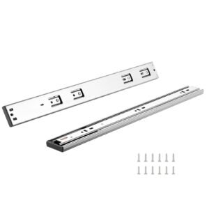 10 Pairs of 18 Inch Drawer Slides Side Mount Rails, Heavy Duty Full Extension Steel Track, Soft-Close Noiseless Guide Glides Cabinet Kitchen Runners with Ball Bearing, 100 Lbs Load Capacity