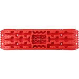 10 TON Traction Boards with PP Material, Recovery Boards for Off-road Vehicles/Cars/Pickups/SUVs/RVs, Pair Tire Traction Mats on Snow, Sand, Mud and Loose Terrain, Storage Bag, Long, Red