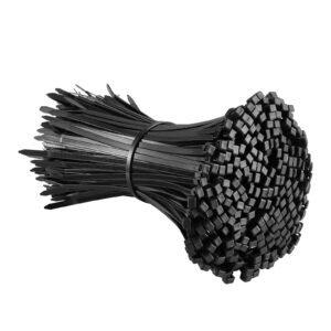 1000 Pack Cable Zip Ties, 8-inch Heavy Duty Cable Wire Ties with 45LBS High Tensile Strength, Multi-Purpose Self-Locking Nylon Tie Wraps, Heat & Cold Resistant for Indoor and Outdoor Use