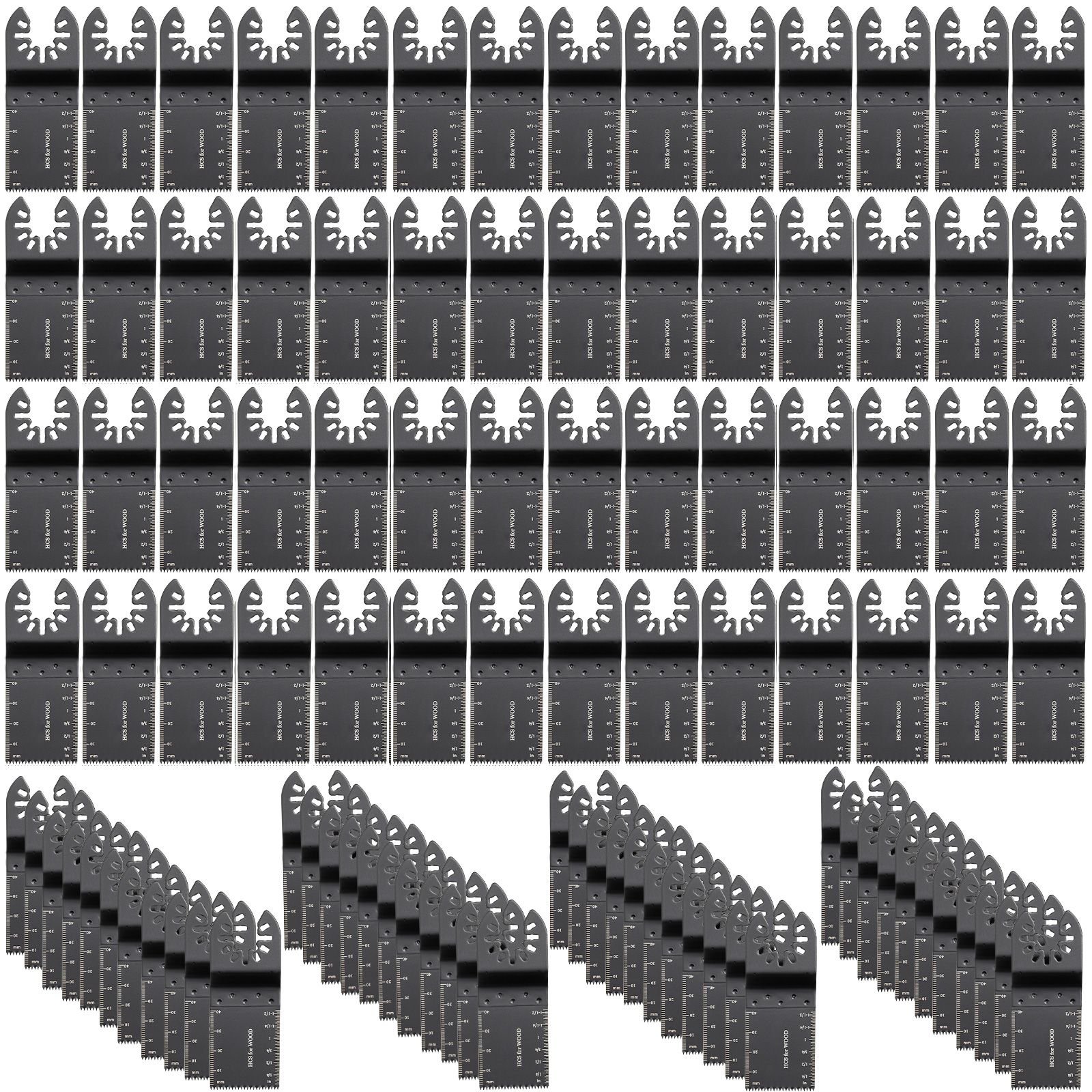 100pcs oscillating saw blades quick release multitool blades kit hcs tool blades for wood plastic compatible with dewalt dremel fein worx bosch makita milwaukee.jpg