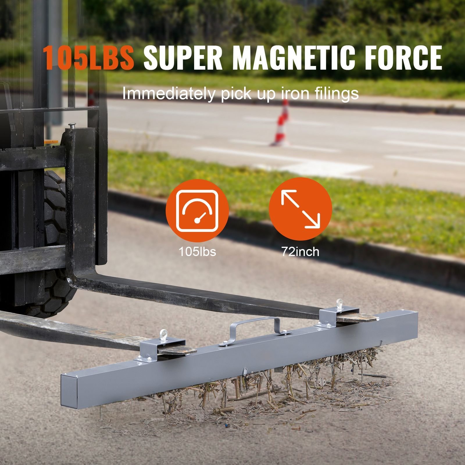 105lbs hanging magnetic sweeper pickup tool nail hang type magnetic forklift sweeper industrial grade magnets steel material hunting accessories for picking up bolts nails iron chips metals.jpg