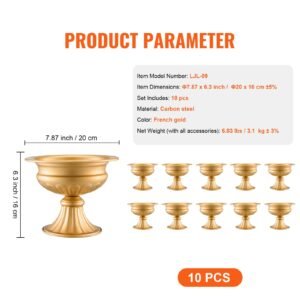 10pcs 16cm63 tall wedding flower vase metal wedding centerpiece gold floral arrangement stand display rack for tables wedding dinner party anniversary ceremony birthday event decor 2.jpg