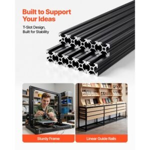10pcs 2020 aluminum extrusion profile 2362 inch 600 mm t slot european standard anodized linear rail high strength extruded aluminum rail for 3d printer parts and cnc diy workbench black 4.jpg