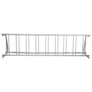 111 length floor bike rack 9 holders all steel grid bike rack single side storage stand for garages streets yards 3.jpg