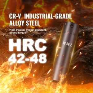 1/2" Drive Impact Socket Set, 65 Piece Socket Set SAE 3/8" to 1-1/4" and Metric 10-24mm, 6 Point Cr-V Alloy Steel for Auto Repair, Rugged Construction, Easy-to-Read Size Markings, Storage Case