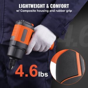 12 inch air impact wrench high torque up to 1400 ft lbs lightweight 46 lb design pneumatic impact gun with 11 pcs 12 inch drive cr v steel impact socket set carrying case 3.jpg