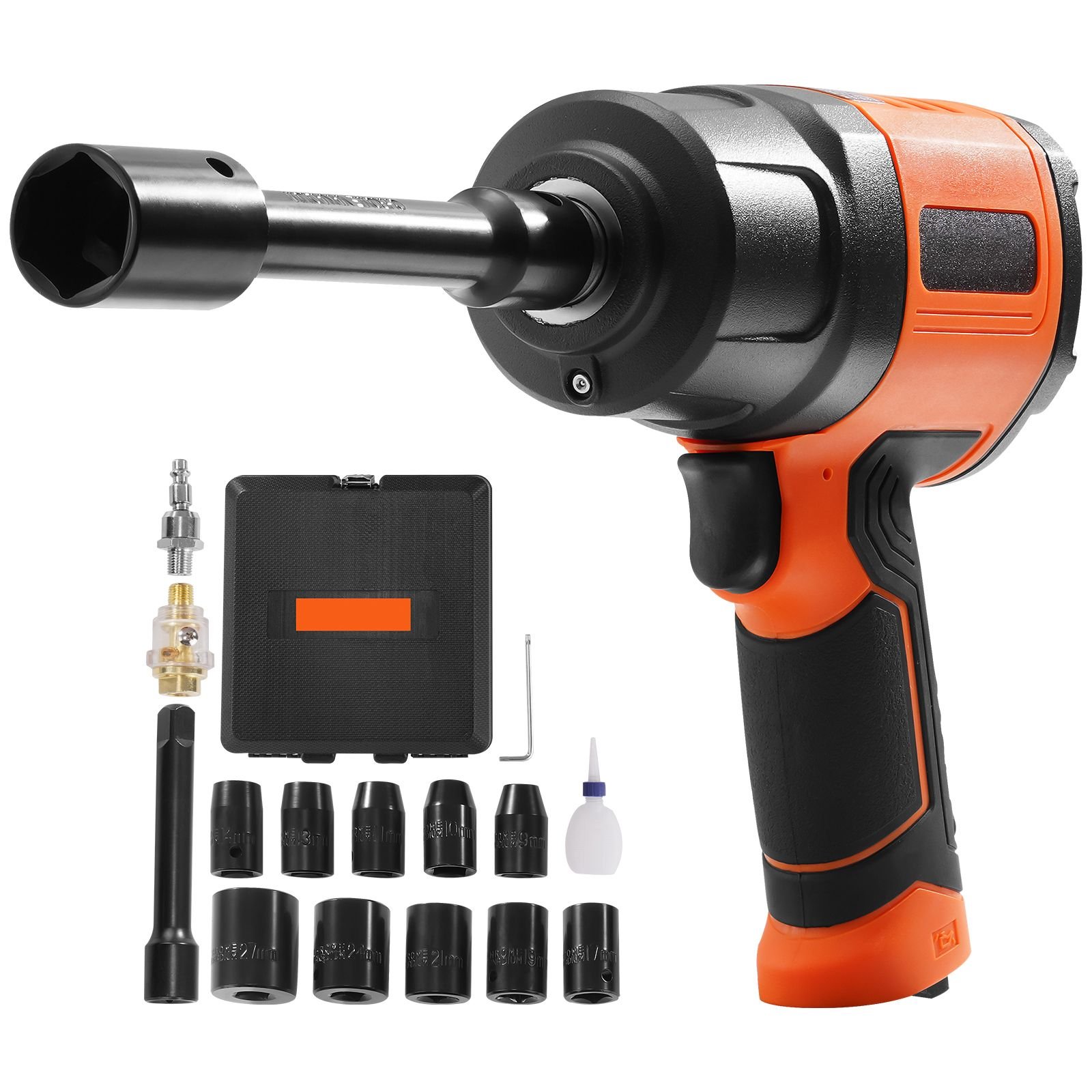 12 inch air impact wrench high torque up to 1400 ft lbs lightweight 46 lb design pneumatic impact gun with 11 pcs 12 inch drive cr v steel impact socket set carrying case.jpg