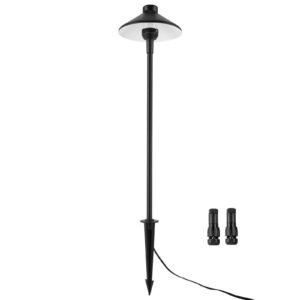12 Pack Low Voltage Landscape Path Lights, 3W 210LM 12V-24VAC/DC Outdoor LED Pathway Lighting, 3000K Warm White Walkway Lights with Quick Connectors, IP66 Waterproof for Yard Garden Sidewalk