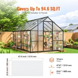 12 pack polycarbonate greenhouse panels 2 x 4 x 024 roof panels sheets waterproof uv protected corrugated plastic roofing impact resistance clear roofing sheets for greenhousegarden 5.jpg