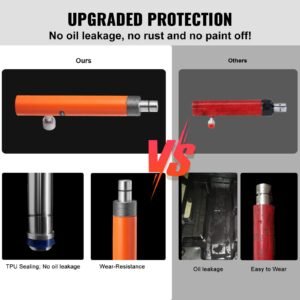 12 ton porta power kit hydraulic ram with pump with 46 ft14 m oil hose portable hydraulic jack with storage case for automotive garage farm mechanic 26455 lbs 2.jpg
