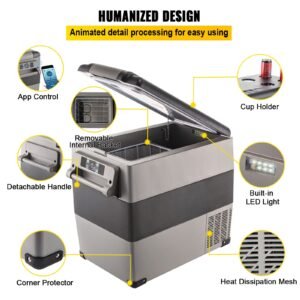 12 volt refrigerator 58 qt car refrigerator dual zone portable freezer cooler compressor freezer with 1224v dc and 110 240v ac freezer fridge cooler for car truck rv camping and home use 4.jpg