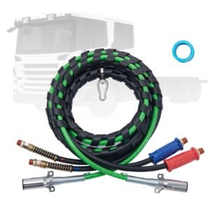 12ft semi truck air lines kit 3 in 1 air hoses abs power line for semi truck trailer tractor 7 way plug electrical cord cable and rubber air lines hose assembly kit with hook teflon tape 1.jpg