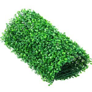 12pcs 10x10 inch artificial boxwood panels boxwood hedge wall matartificial grass backdrop wall privacy hedge screen uv protected for outdoor indoor garden fence backyard 2.jpg
