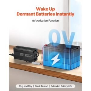 12v 20a lithium battery charger 146v ac dc lifepo4 smart charger with anderson connector led indicator 0v activation for lithium lifepo4 deep cycle rechargeable batteries of boat rv 2.jpg
