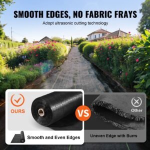 13ftx60ft premium heavy duty weed barrier landscape fabric 5oz woven geotextile fabric under gravel high permeability for weed blocker weed mat driveway fabric weed control garden cloth 3.jpg