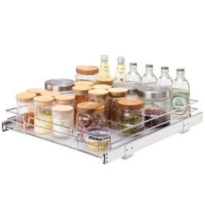 155wx21dx35h pull out cabinet organizer heavy duty slide out pantry shelves steel roll out drawers sliding drawer storage for home under sink 17wx22dx7h install size for cabinet 5.jpg