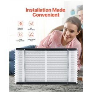 16 x 28 x 4 furnace filter merv 13 hvac ac filters12 month electrostatic pleated air conditioner filters 2 pack actual size 1634 x 2776 x 398 inch for capturing dust smog pet dander 2.jpg