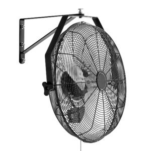 18 Inch Industrial Wall Mount Fan, High Velocity 4000 CFM Indoor Fan with 3 Speeds, Powerful Motor Garage Wall Fan with Aluminum Blades for Workshop, Warehouse, Greenhouse, Commercial