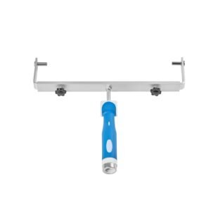18 Inch Paint Roller Frame, 12-18 in Adjustable Frame with Marked Scale, Lightweight Painting Supplies for Wall House Homes, Metal Roller Tool for Large-Scale Painting Projects, Blue & Silver