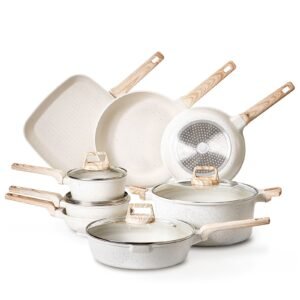 19 piece pots and pans set nonstick granite cookware set induction cookwares kitchen rv cooking sets with frying sauce saute tempered glass lids and pan protectors white.jpg