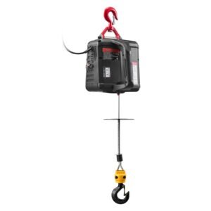 2 in 1 electric hoist winch 1100 lbs capacity 1500w portable power winch crane 25 ft lifting height 164 ftmin with manual and wired remote control for factory warehouss garage 3.jpg