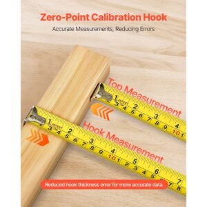 2 Packs Tape Measure 25 ft Length, Measuring Tape with Retractable, Imperial and Metric ft/m Dual-Scale & ABS Case & Easy Read Steel Measurement Tool,for Outdoor,Decoration