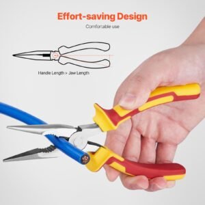 2 piece needle nose pliers 8 in long needle nose plier and 6 in small needle nose plier 45 steel and tpr handle for wire wrapping handmade craft jewelry making supplies repairing 3.jpg