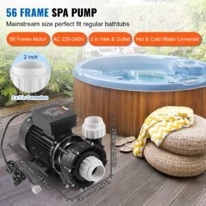 2 speed spa pump 56 frame ac220 240v hot tub spa pump 3hp200gpm6561ft high speed or 04hp100gpm1607ft low speed 2 port 90 rotational interface for hot tub tested to ul standards 1.jpg