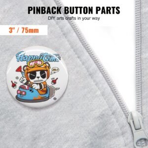 200 sets 3 inch 75mm pin back button parts diy round button badge parts set includes metal top plasticmetal button clear film and blank paper for gifts presents machine not included 1.jpg