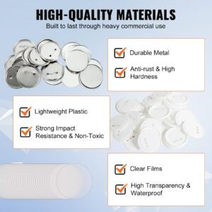 200 sets 3 inch 75mm pin back button parts diy round button badge parts set includes metal top plasticmetal button clear film and blank paper for gifts presents machine not included 3.jpg