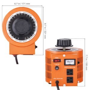2000va auto variable voltage transformer 153 amp 110v input 0 130v output ac voltage regulator power supply with 4 extra fuses thermal control switch for home industrial office 4.jpg