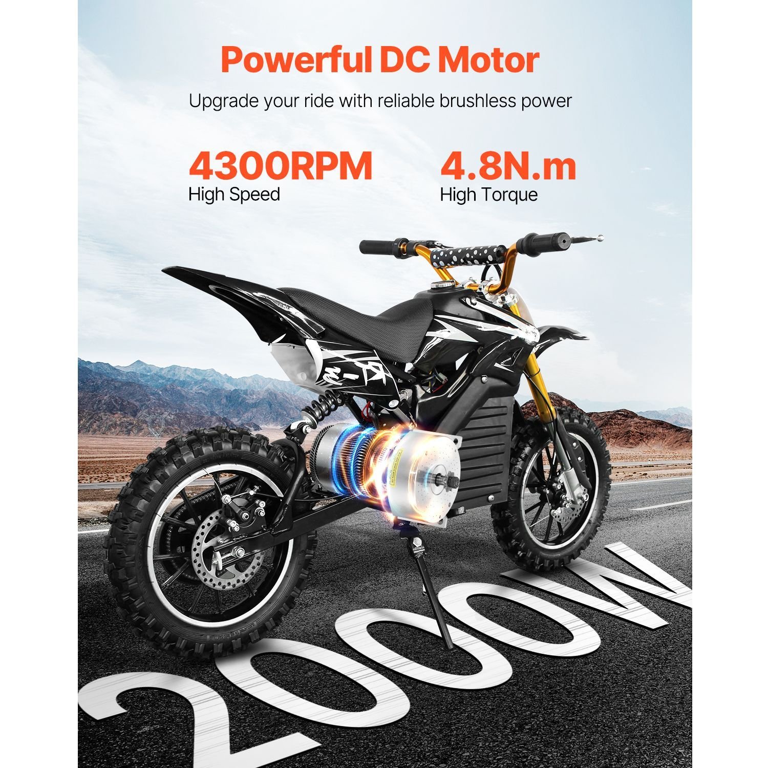 2000w electric brushless dc motor kit 48v 4300rpm motor with upgraded speed controller for go karts e bike motorcycle scooter.jpg