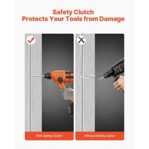 20v cordless hammer drill, lithium ion 0.6 inch rotary hammer driver, sds plus electric lightweight power tool kit with battery and charger, 2 functions, 1000 rpm, 5100 bpm