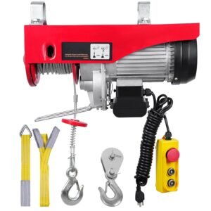 2200 lbs Attic Lift, 1600W 110V Electric Hoist with 14ft Wired Remote Control, 40ft Single Cable Lifting Height & Pure Copper Motor, for Garage Warehouse Factory
