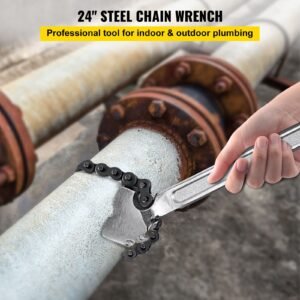 24inch chain wrench carbon steel chain pipe wrench heavy duty 67 inch diameter capacity chain strap filter wrench 3.jpg