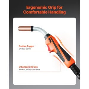 250amp mig welding gun with 15ft cable compatible with millermatic 200 210 212 250 250x 251 252 welders suitable for 0030 0035 and 0045 welding wires 2.jpg