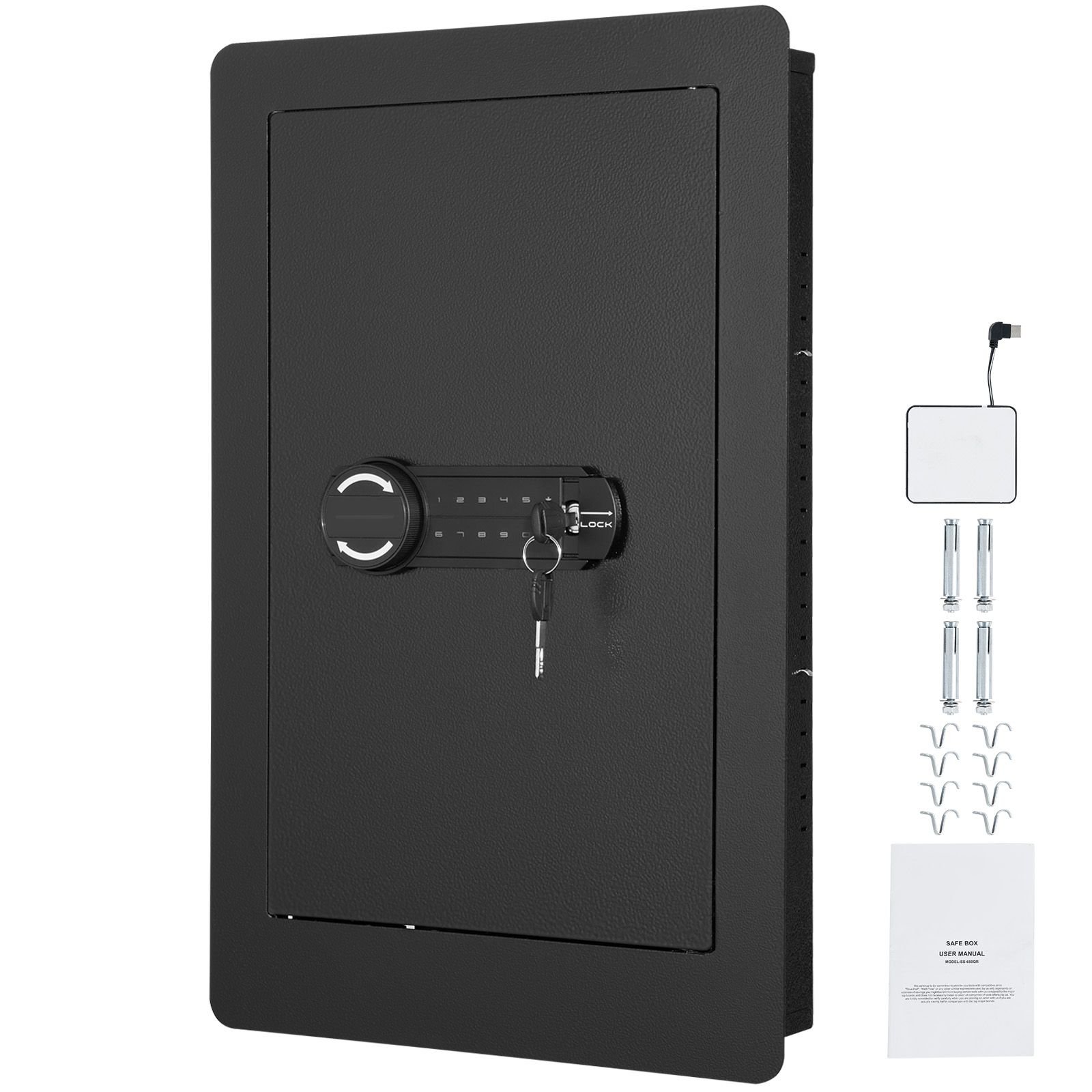 2559 tall wall safe 3 tier hidden wall safe with keypad 3 removable shelves 6 key holders q235 cold rolled steel in wall safe with led light vibration alarm for money jewelry passport.jpg
