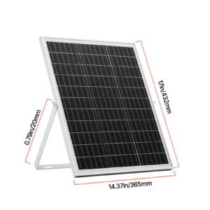 25w 12v solar panel battery charger, solar battery trickle charger maintainer with intelligent mppt controller & adjustable mount bracket, ip67 waterproof for car boat rv motorcycle trailer