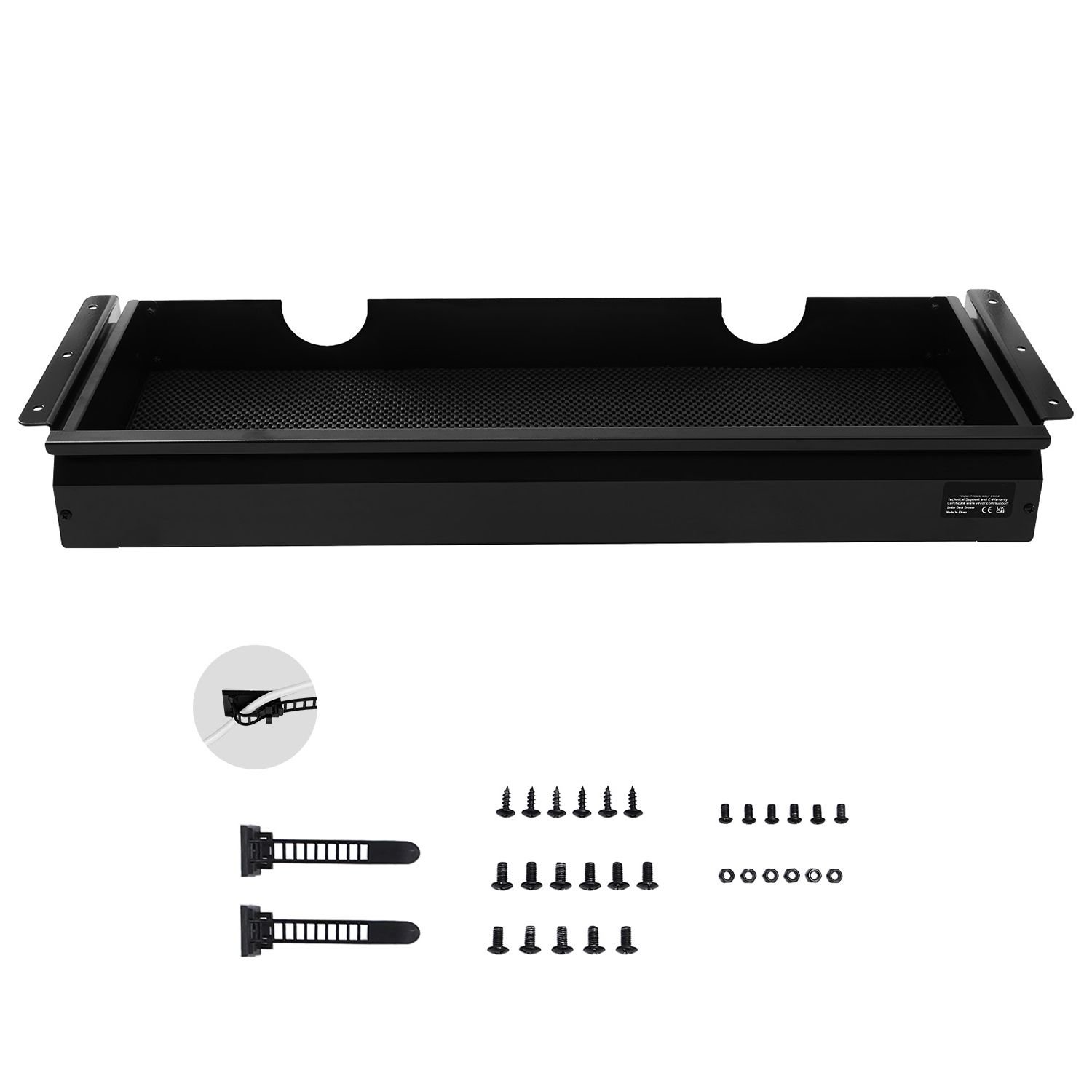 26 wide under desk drawer slide out under desk mounted pull out drawer attachment hidden desktop storage organizer under table pencil drawer for office home sit stand workstation 29x9x4 in.jpg