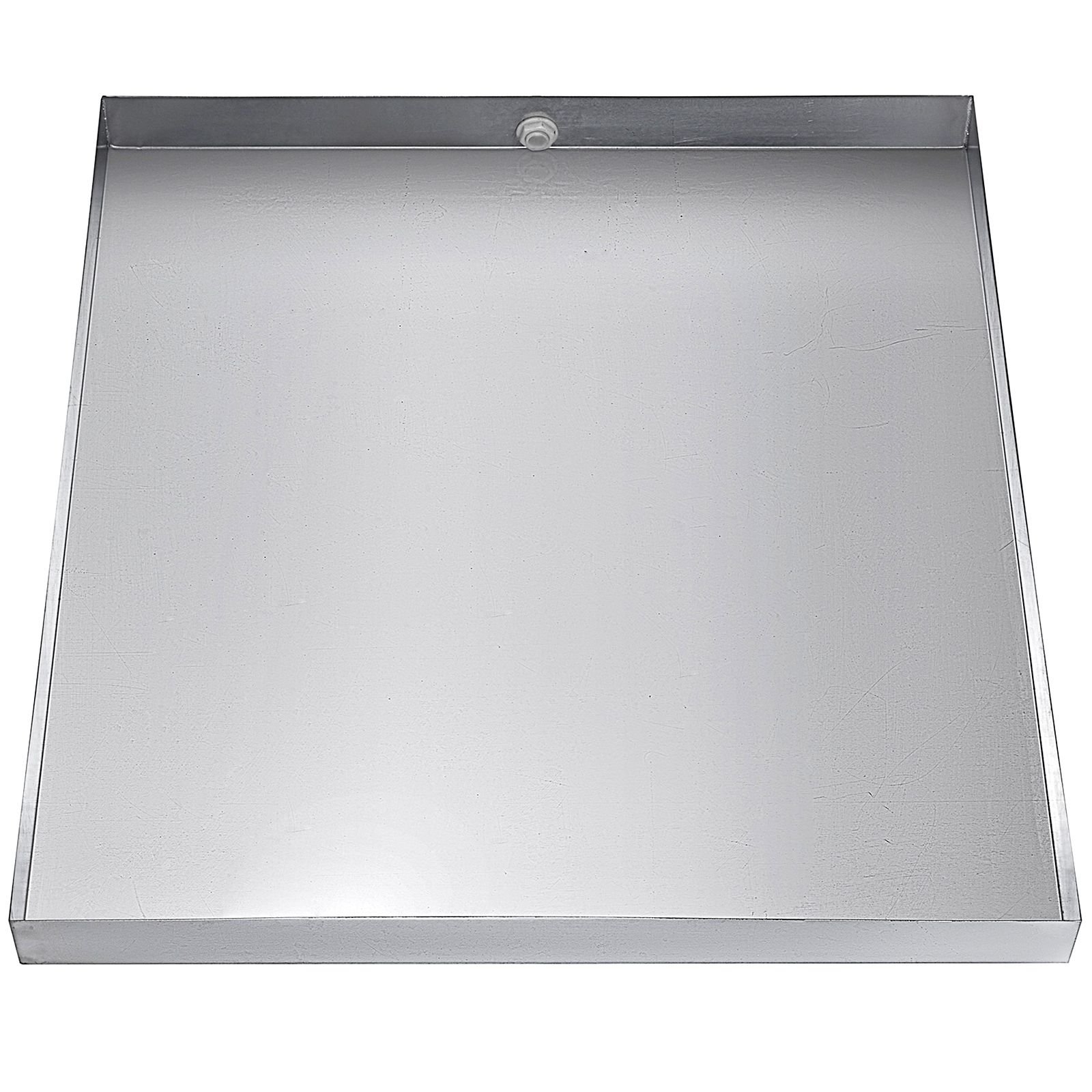 27 x 25 x 25 inch washing machine pan 304 stainless steel washing machine drain pan 18 ga thickness heavy duty compact washer drip tray with drain hole hose adapter.jpg