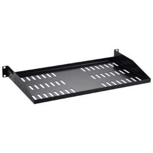 2pcs 1u server rack shelf 10254 mm depth 50 lbs max load capacity vented cantilever or wall mount rack mount shelf with tray good air circulation for 19 network cabinet or equipment rack 1.jpg