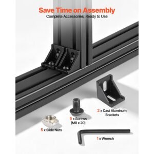 2pcs 4080 aluminum extrusion profile 1969 inch 500 mm t slot european standard anodized linear rail high strength extruded aluminum rail for 3d printer parts and cnc diy workbench black 3.jpg