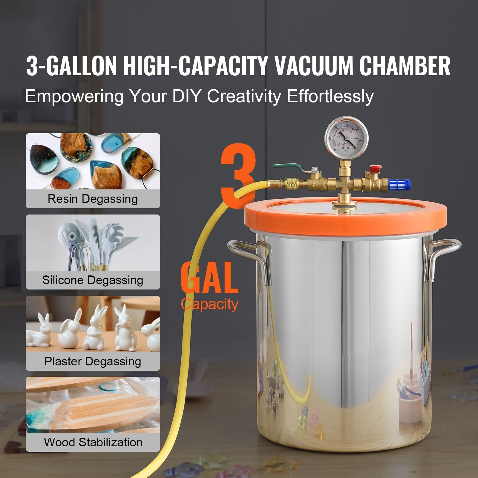 3 gallon vacuum chamber upgraded tempered glass lid vacuum degassing chamber 304 stainless steel chamber for stabilizing wood resin degassing silicone degassing and plaster degassing.jpg