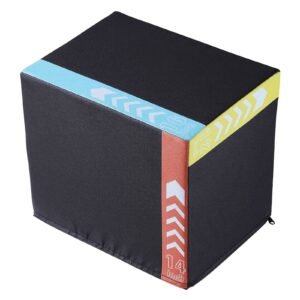 3 in 1 plyometric jump box 161412 inch cotton plyo box platform jumping agility box anti slip fitness exercise step up box for home gym training conditioning strength training black 5.jpg