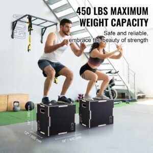 3 in 1 plyometric jump box 161412 inch wooden plyo box platform jumping agility box anti slip fitness exercise step up box for home gym training conditioning strength training black 1.jpg