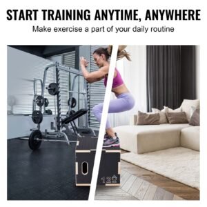 3 in 1 plyometric jump box 161412 inch wooden plyo box platform jumping agility box anti slip fitness exercise step up box for home gym training conditioning strength training black 5.jpg