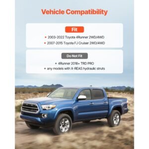 3 inch front and 2 inch rear leveling lift kit for 2003 2022 toyota 4runner 2wd4wd 2007 2015 toyota fj cruiser 2wd4wd chassis level kit with 2 bottom strut spacers and 2 coil spring spacers 2.jpg